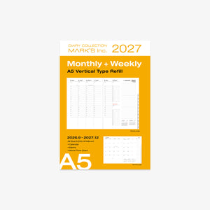 CALENDAR SEP 2026 - DEC 2027 A5 // REFILL