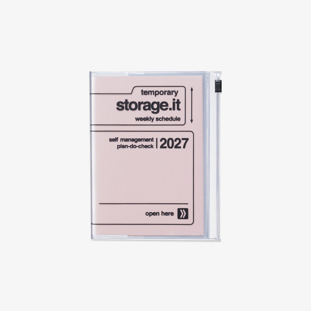 CALENDAR SEP 2026 - DEC 2027 A6 // STORAGE.IT PINK