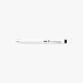White pen with brown tip on a white background