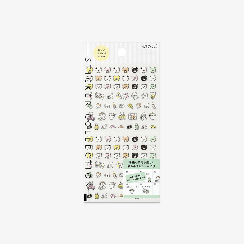 CALENDAR STICKERS // PICTOGRAPH BEAR