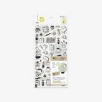 CALENDAR STICKERS TWO SHEETS // MONOTONE CAFE