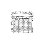 PAINTABLE STAMP // HABIT TRACKER