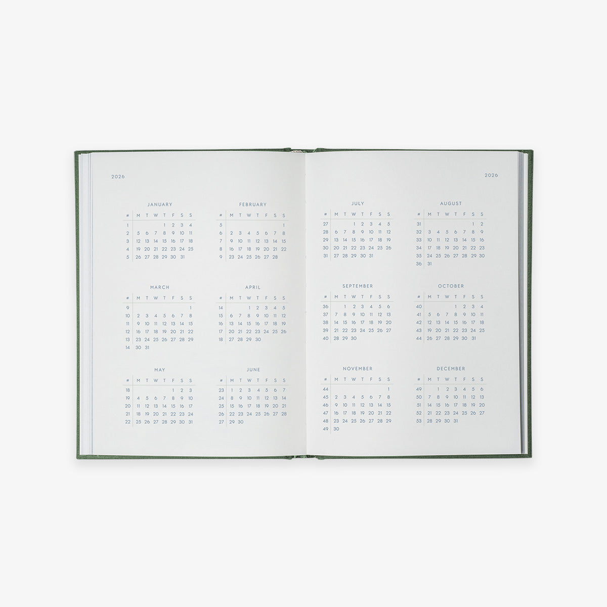 NOTEBOOK CALENDAR 2026 // ENGLISH + GIFT