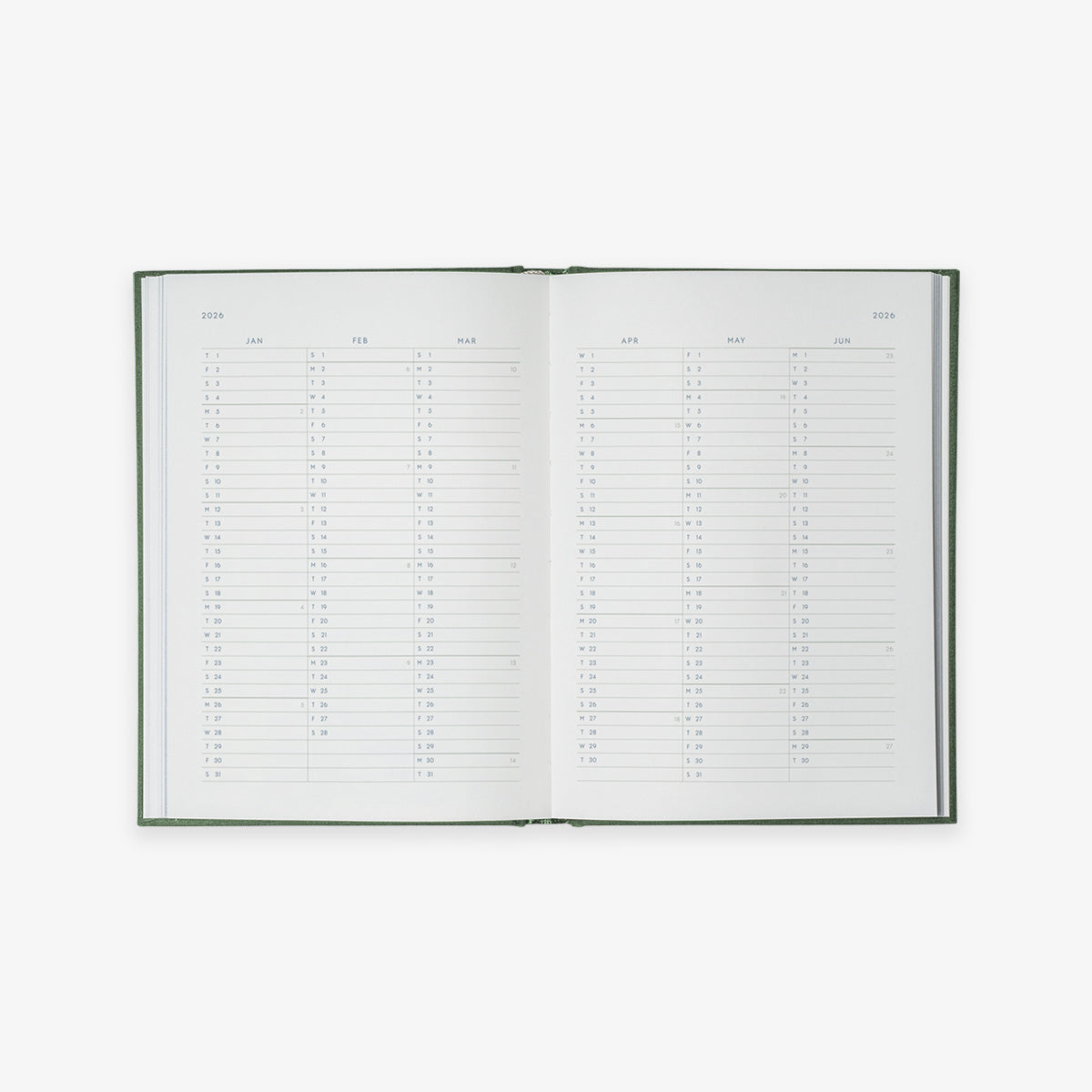 NOTEBOOK CALENDAR 2026 // ENGLISH + GIFT