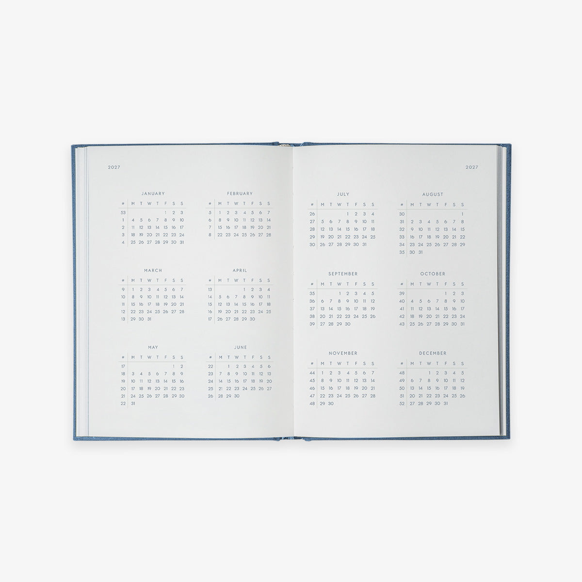 NOTEBOOK CALENDAR 2027 // ENGELSK