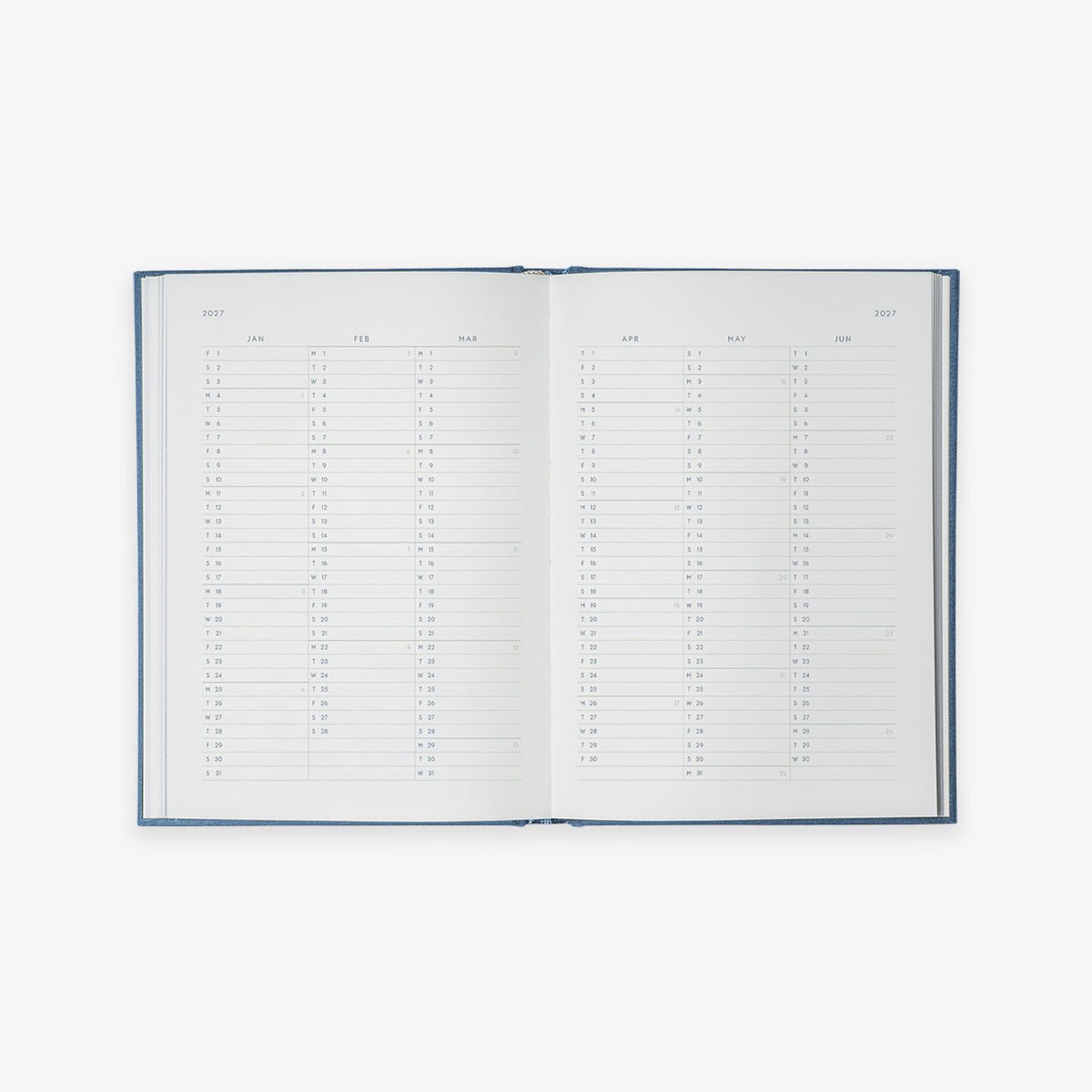 NOTEBOOK CALENDAR 2027 // ENGELSK