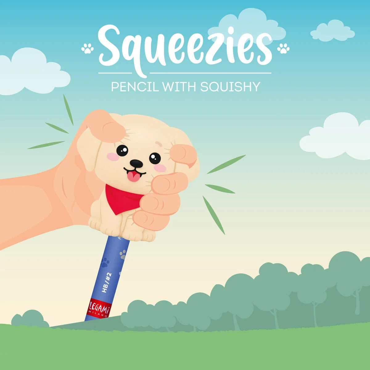 LEGAMI SQUEEZIES BLYANT // GOLDEN RETRIEVER