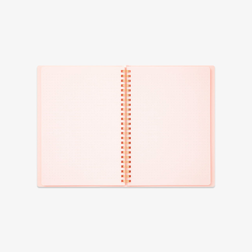 A5 RING NOTEBOOK W. DOT GRID // PINK