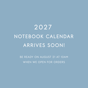 NOTEBOOK CALENDAR 2027 // ENGELSK