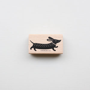 RUBBER STAMP // RUNNING DACHSHUND