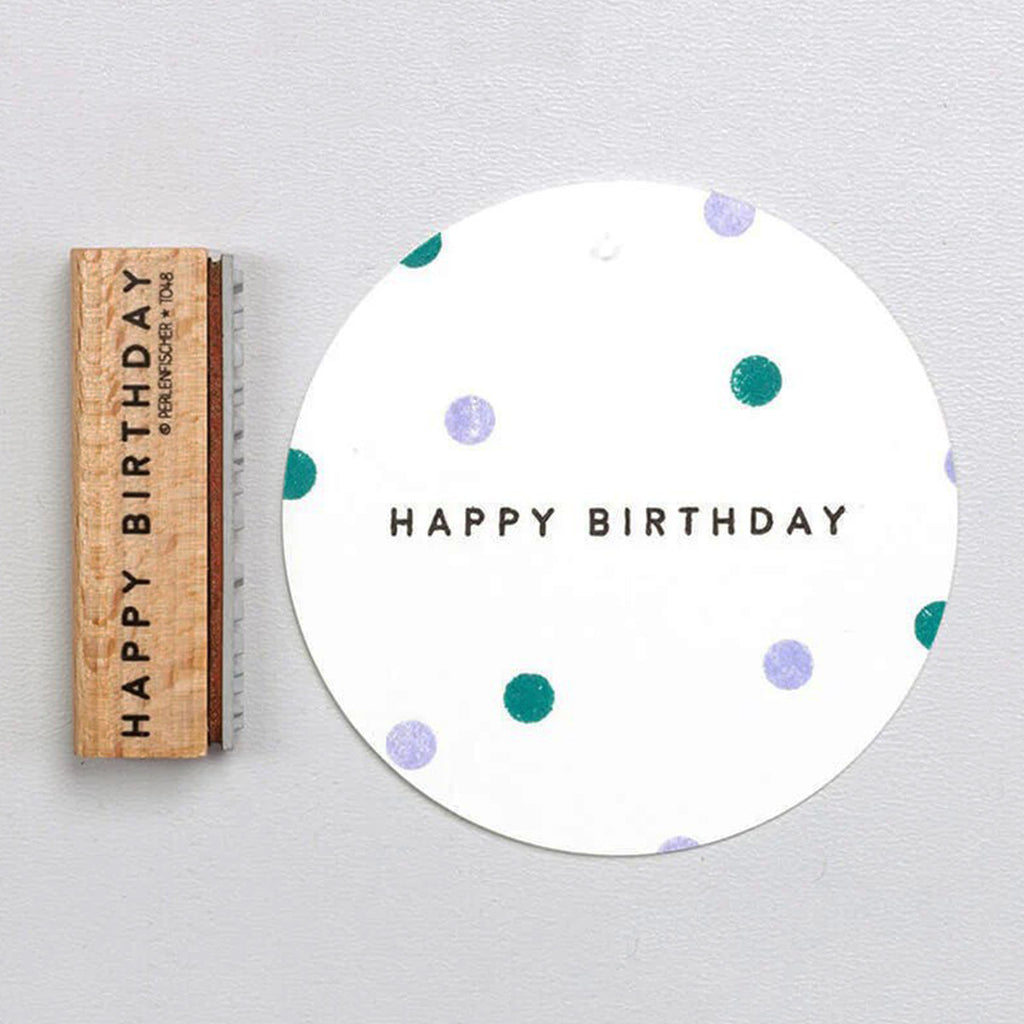 RUBBER STAMP // HAPPY BIRTHDAY