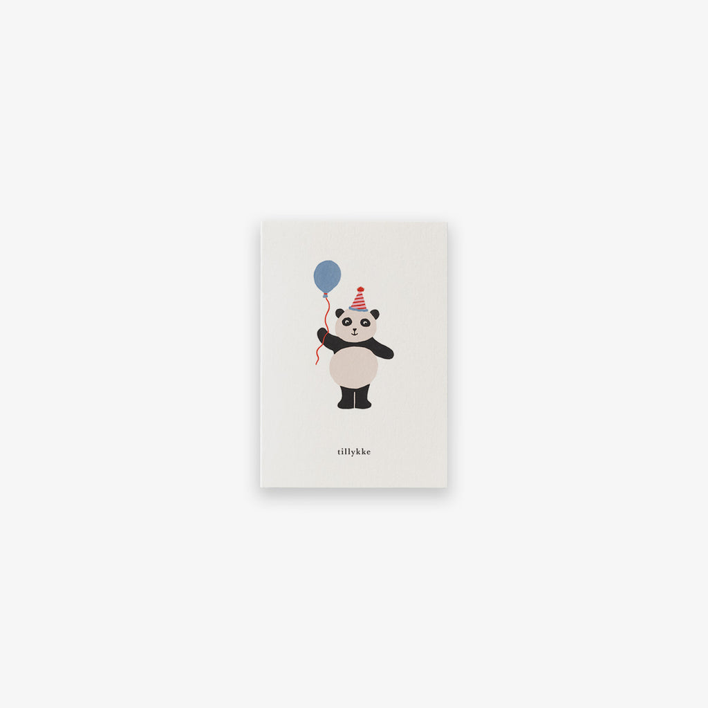 SMALL GREETING CARD // FØDSELSDAGSPANDA (DANISH)