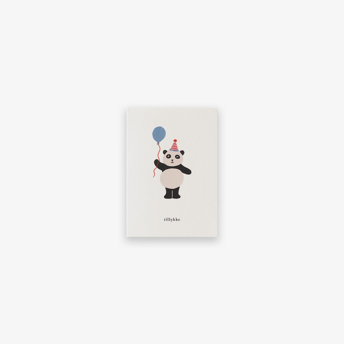 SMALL GREETING CARD // FØDSELSDAGSPANDA (DANISH)