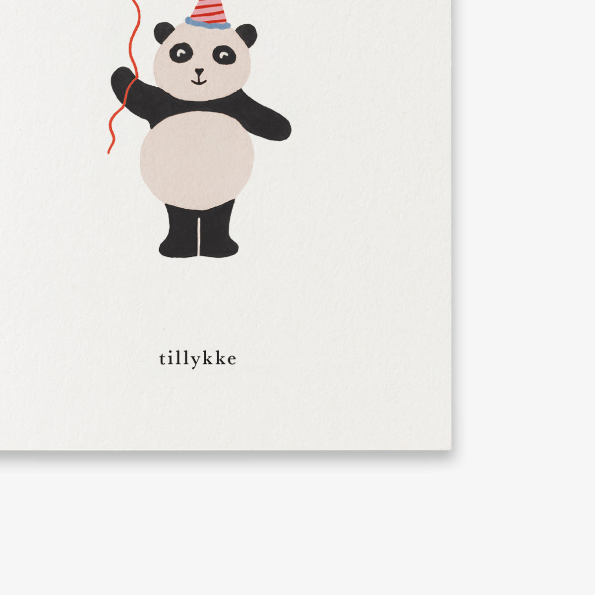 SMALL GREETING CARD // FØDSELSDAGSPANDA (DANISH)