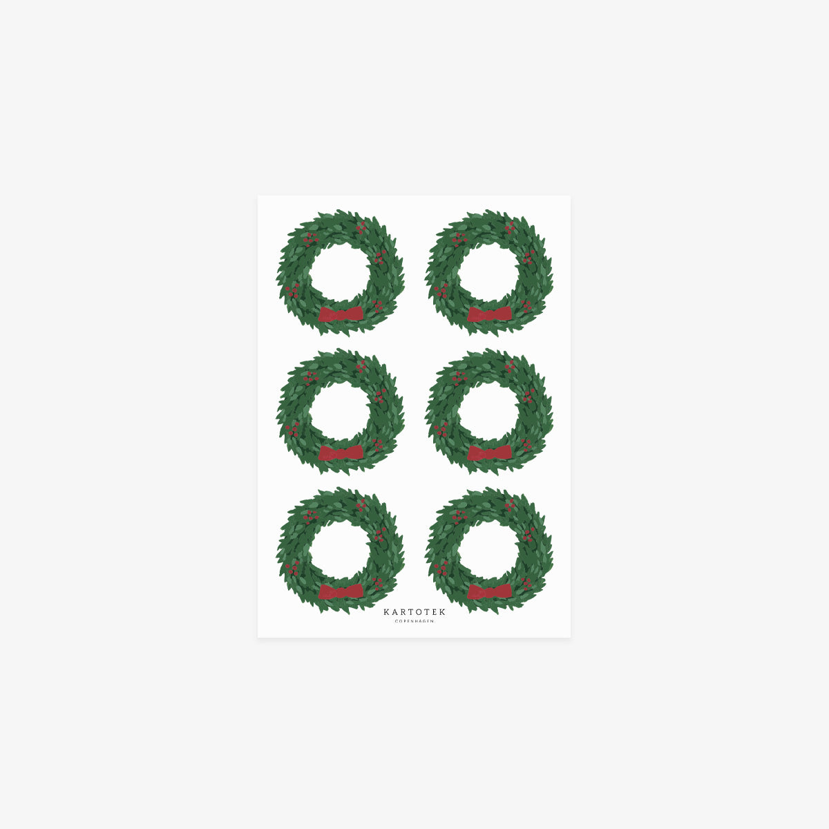 STICKERS // CHRISTMAS WREATHS