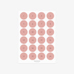 STICKERS // ADVENT NUMBERS 1-24