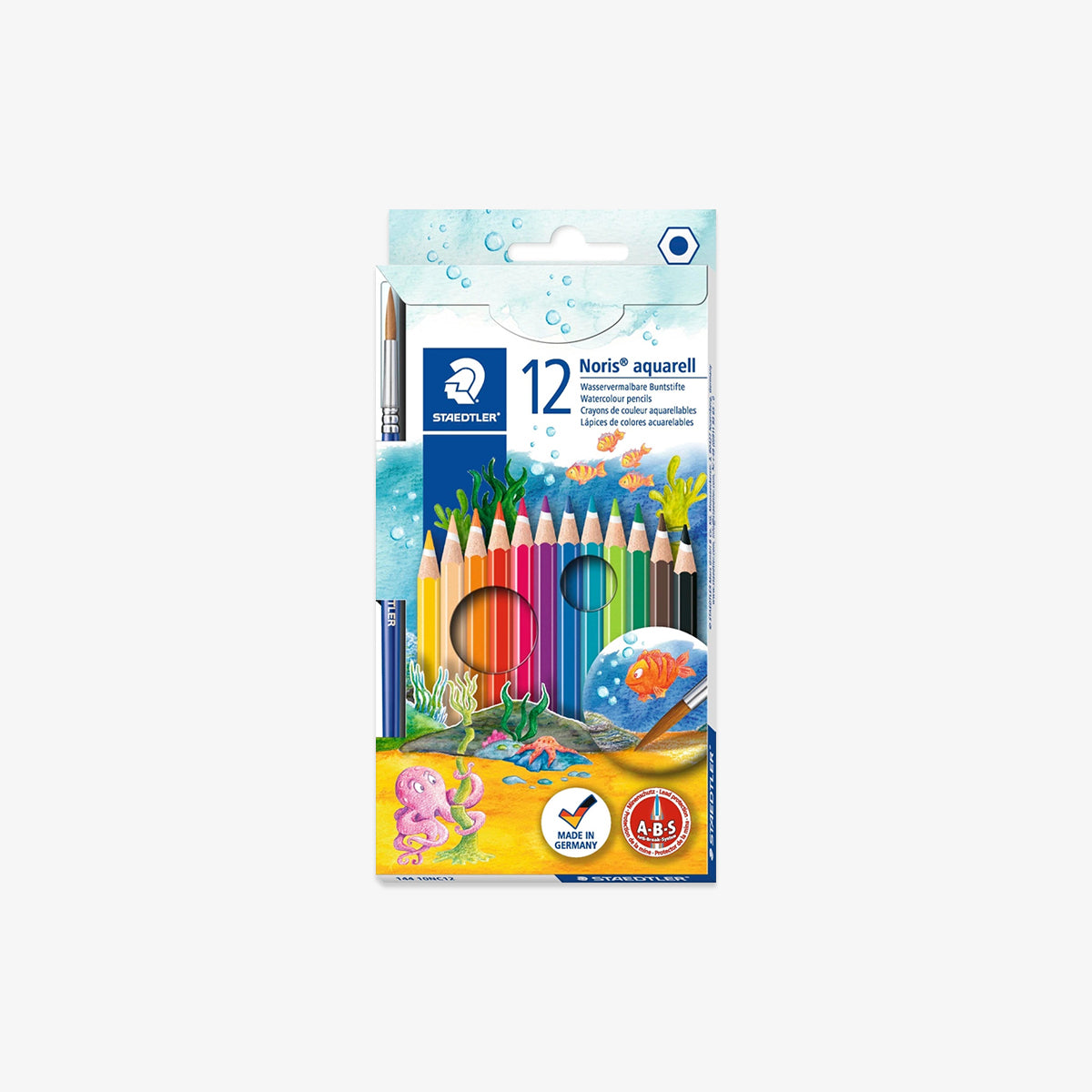 A 12-piece Staedtler aquarell watercolor pencil set 
