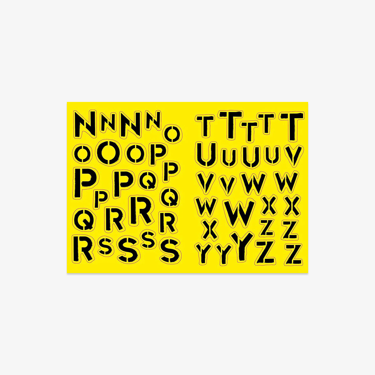 THE GRAFFITI ALPHABET STICKER BOOK