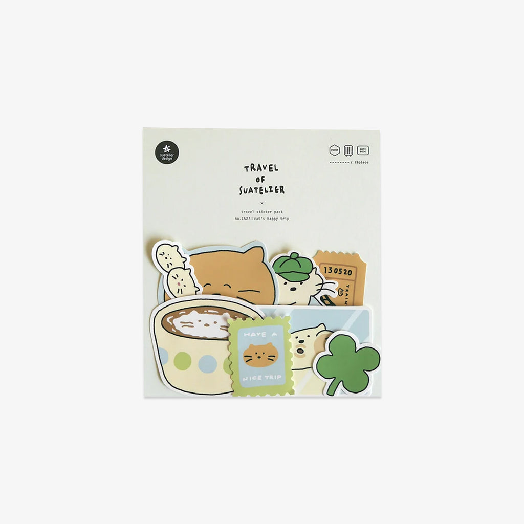 STICKERS SET // CAT'S HAPPY TRIP