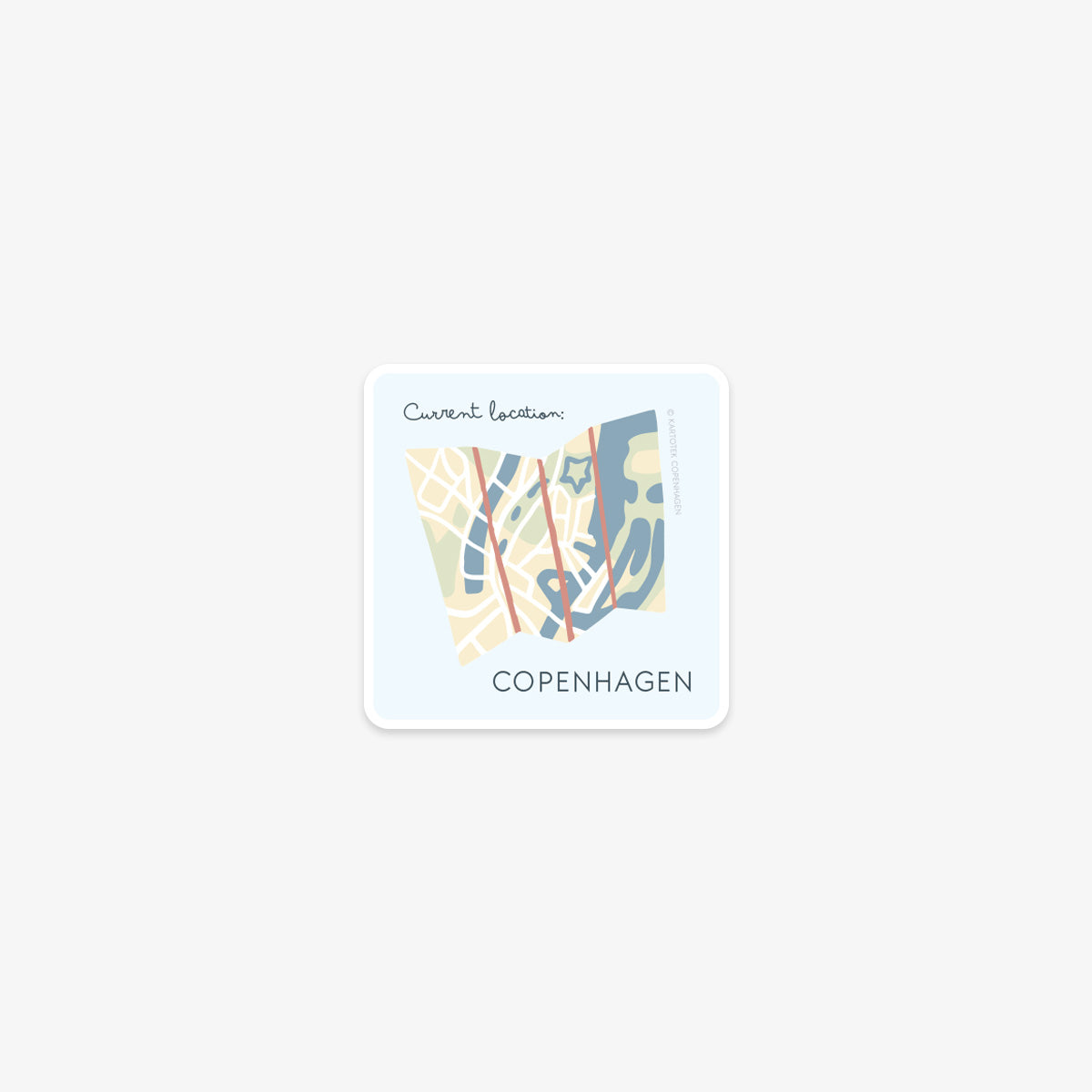 VINYL STICKER // COPENHAGEN MAP