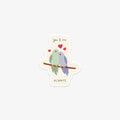 VINYL STICKER // LOVEBIRDS