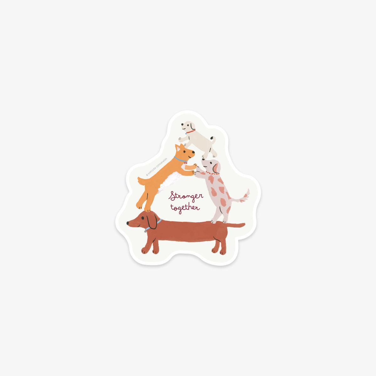VINYL STICKER // DOG FORMATION