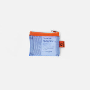 MESH POCKET XS // PEACH & COBALT