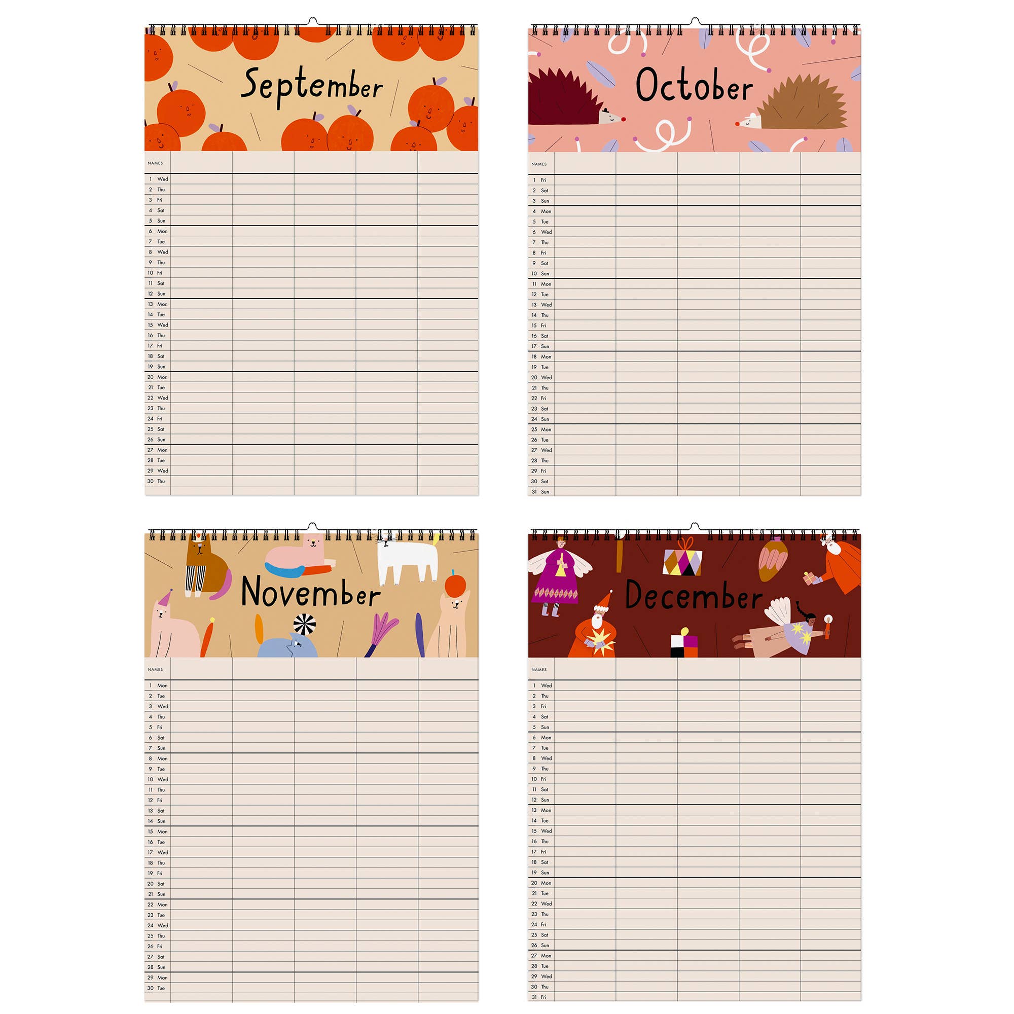 2027 FAMILY WALL CALENDAR (INCL. POSTER & STICKERS)