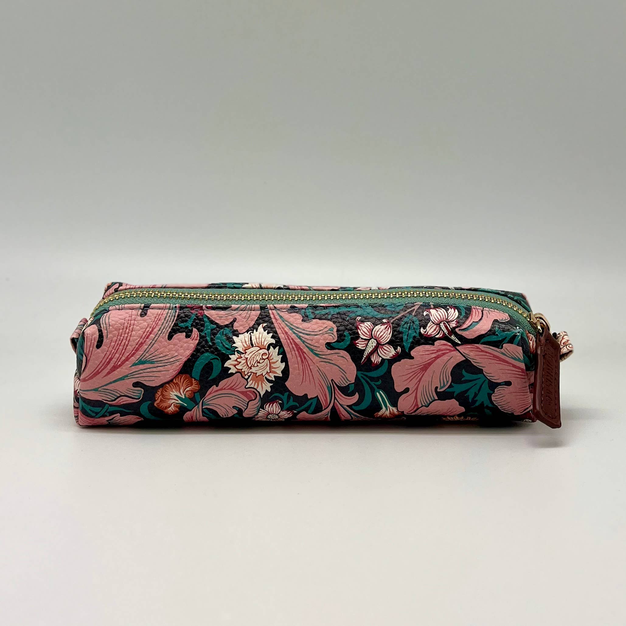 WILLIAM MORRIS SLIM PENCIL CASE // FAUX LEATHER