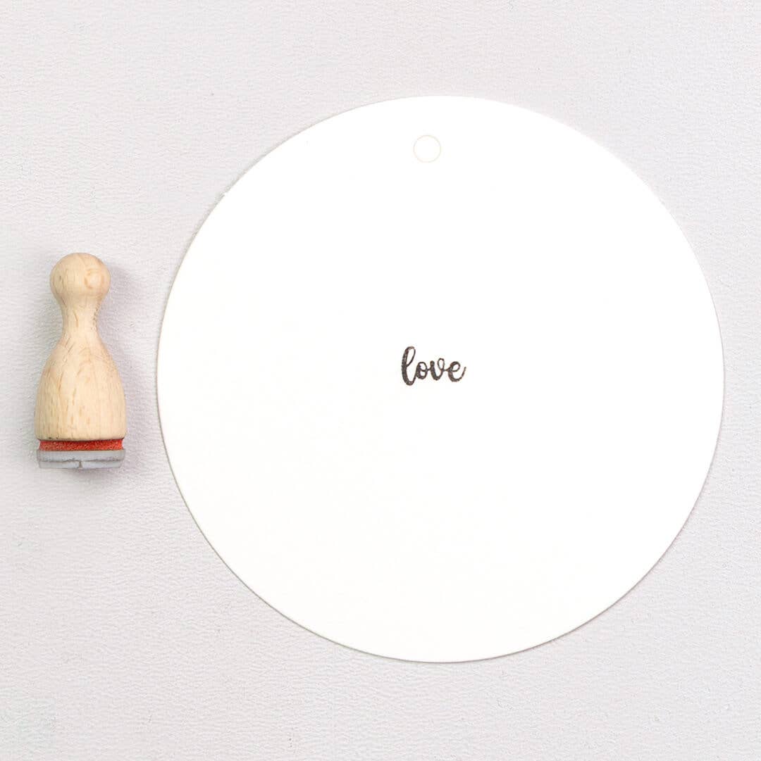 MINI RUBBER STAMP // LOVE