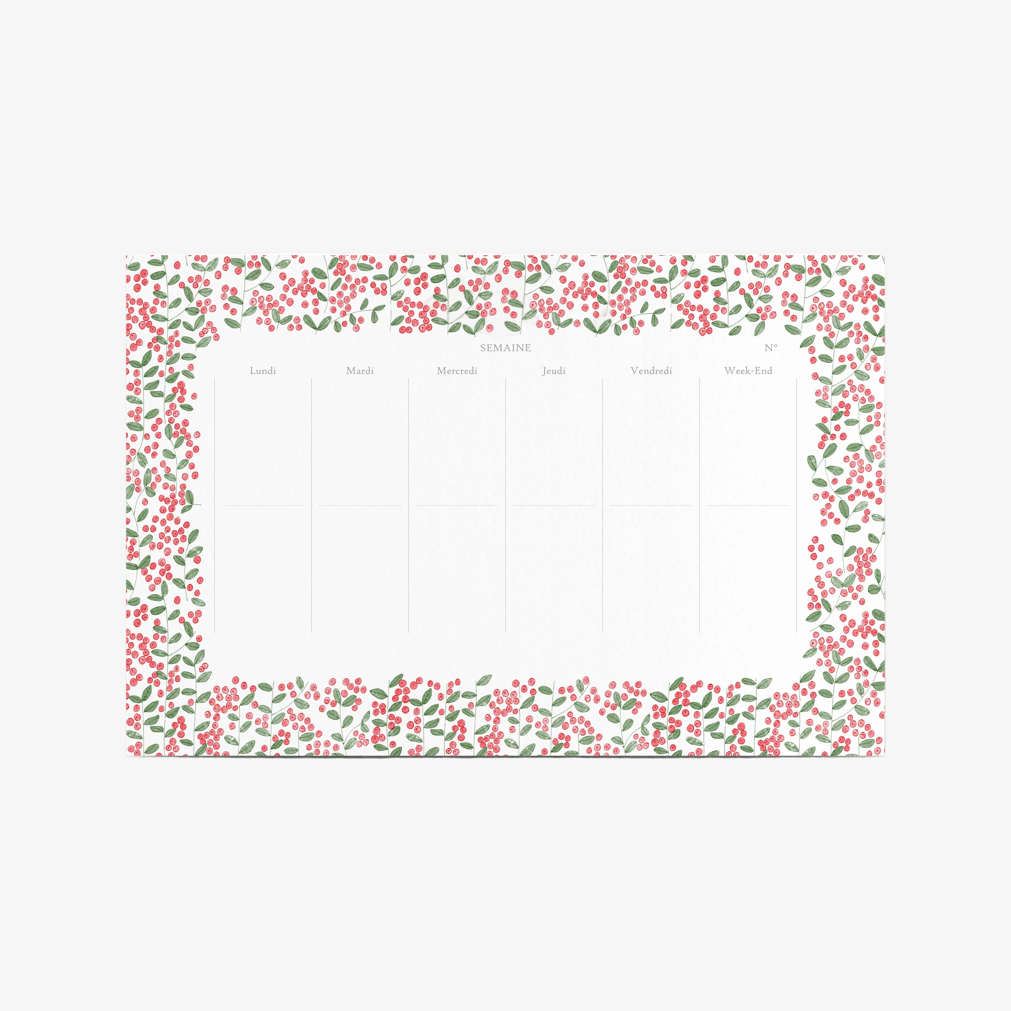 WEEKLY PLANNER // CRANBERRY