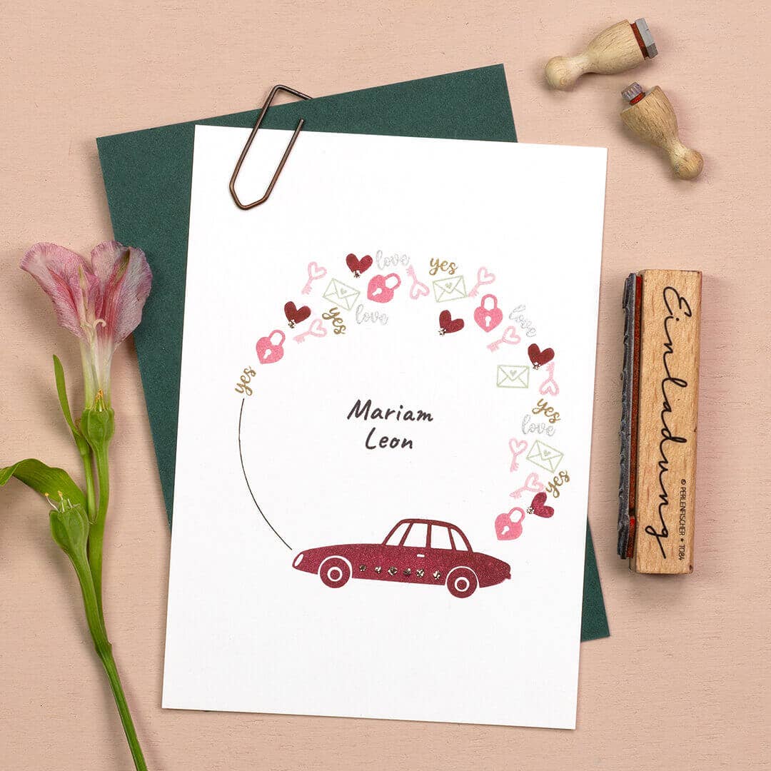 MINI RUBBER STAMP // LOVE