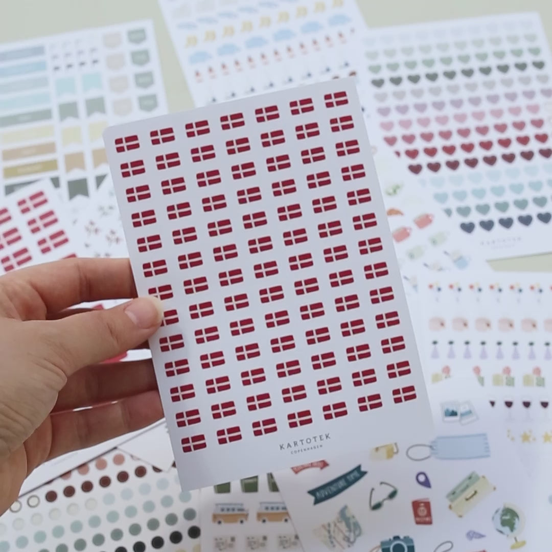 STICKERS // MINI DANISH FLAGS