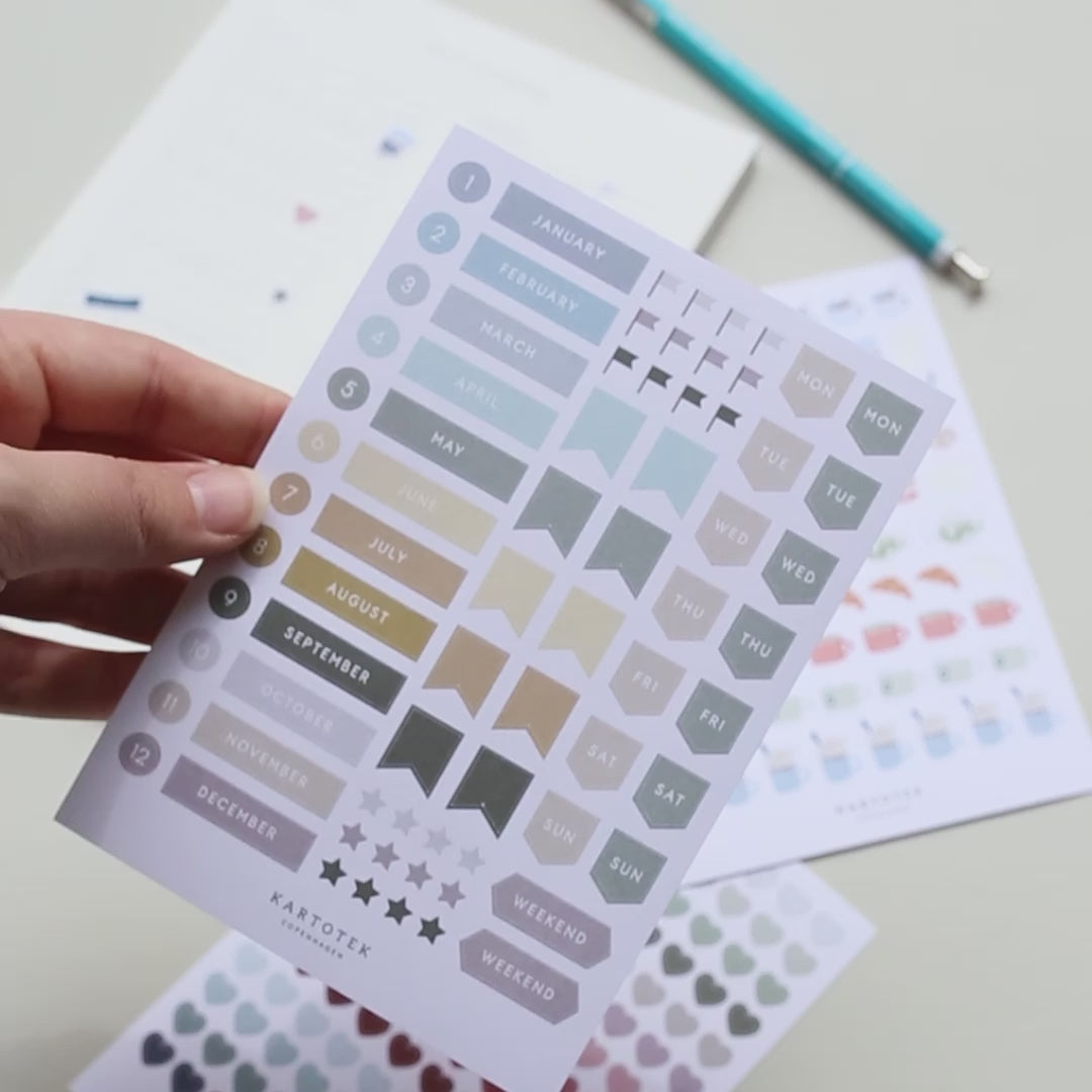 STICKERS // DAYS AND MONTHS