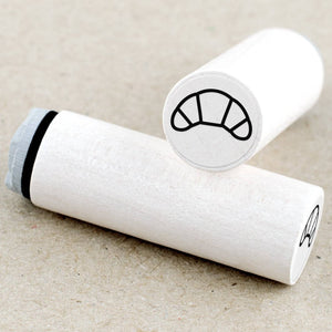 MINI RUBBER STAMP // CROISSANT