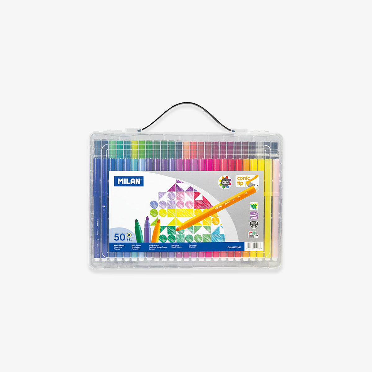 BRIEFCASE WITH COLOURED MARKERS // SET OF 50