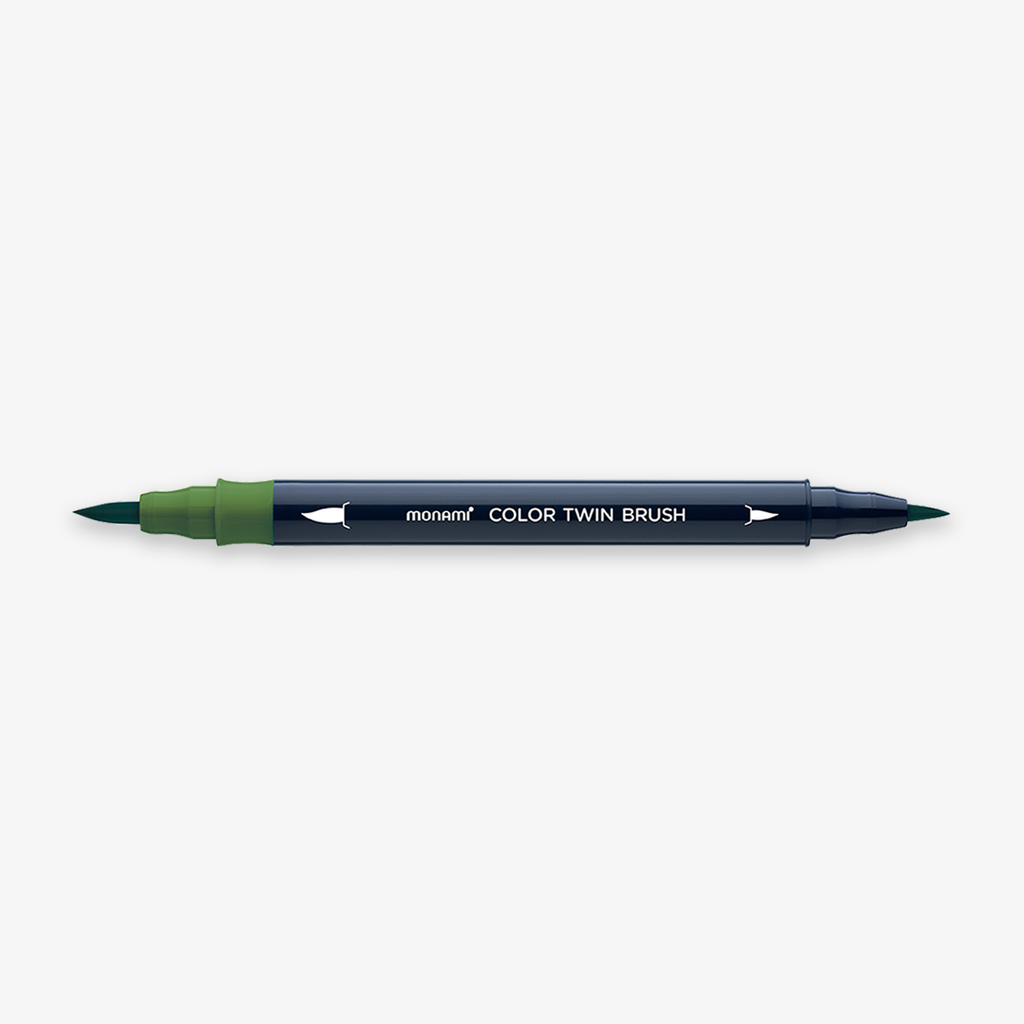 COLOR TWIN BRUSH PEN // OLIVE