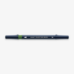 COLOR TWIN BRUSH PEN // OLIVE