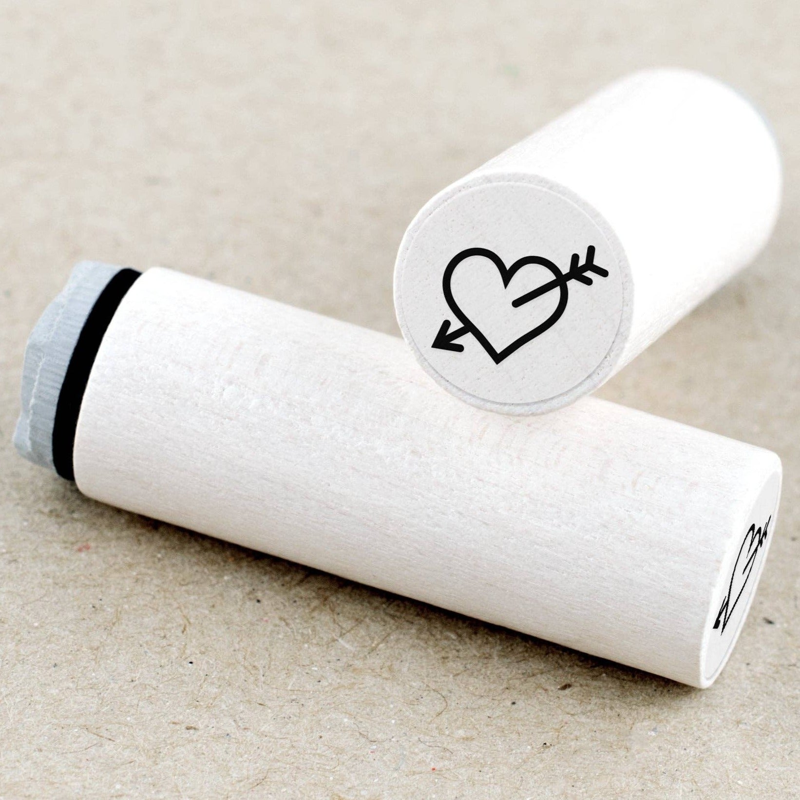 MINI RUBBER STAMP // CUPID HEART