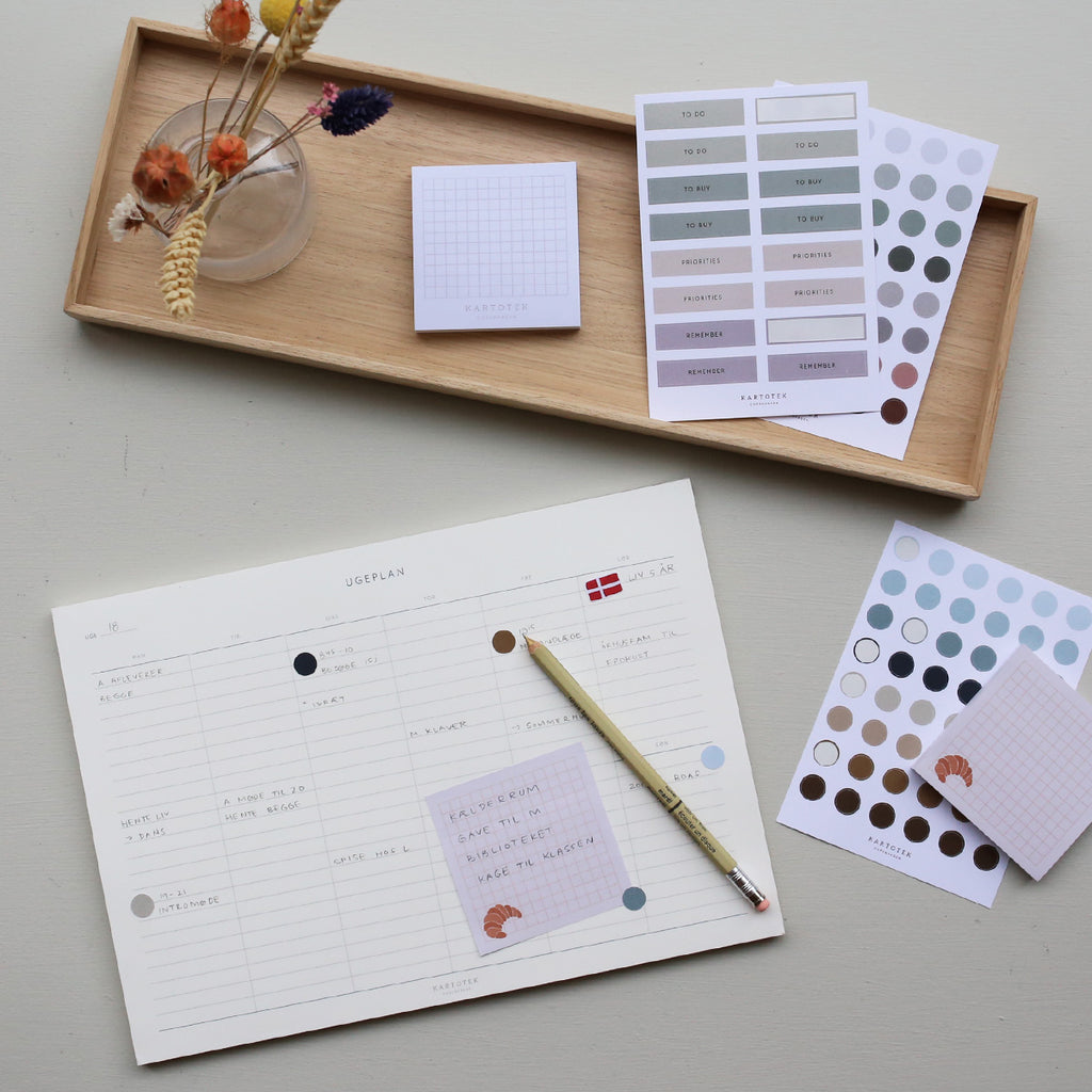 UGEPLAN BLOK // A4 (DANISH)