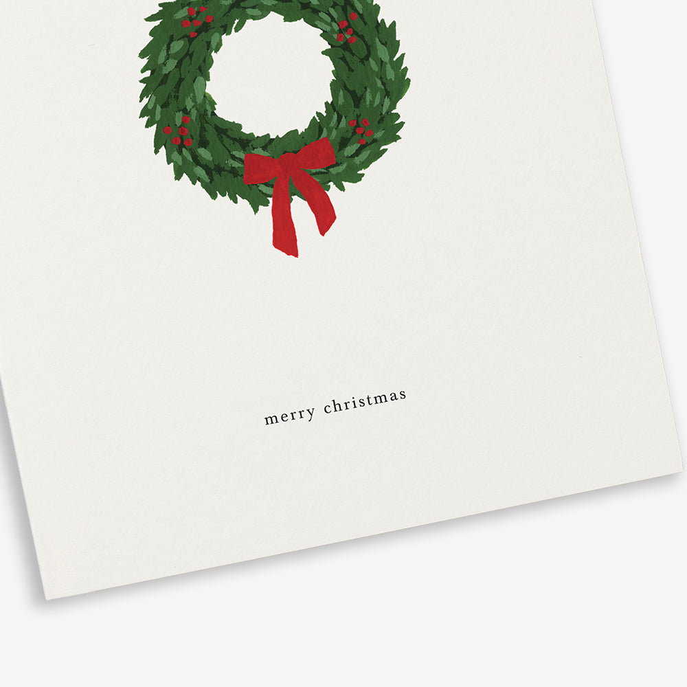 GREETING CARD // CHRISTMAS WREATH