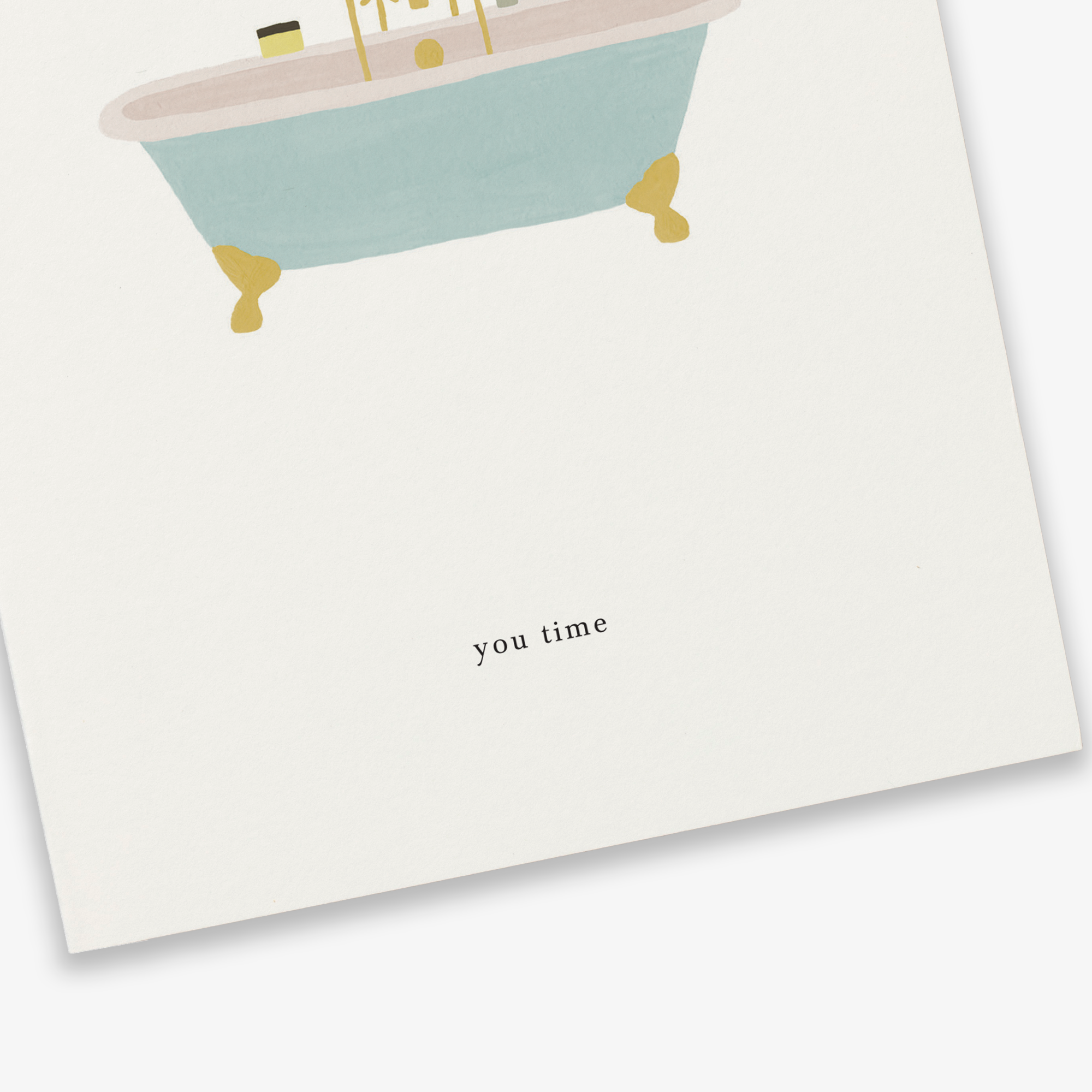 GREETING CARD // BATH TUB