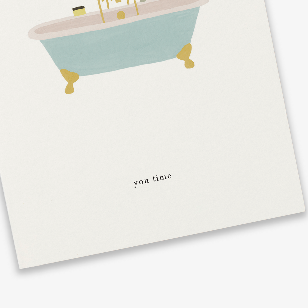GREETING CARD // BATH TUB