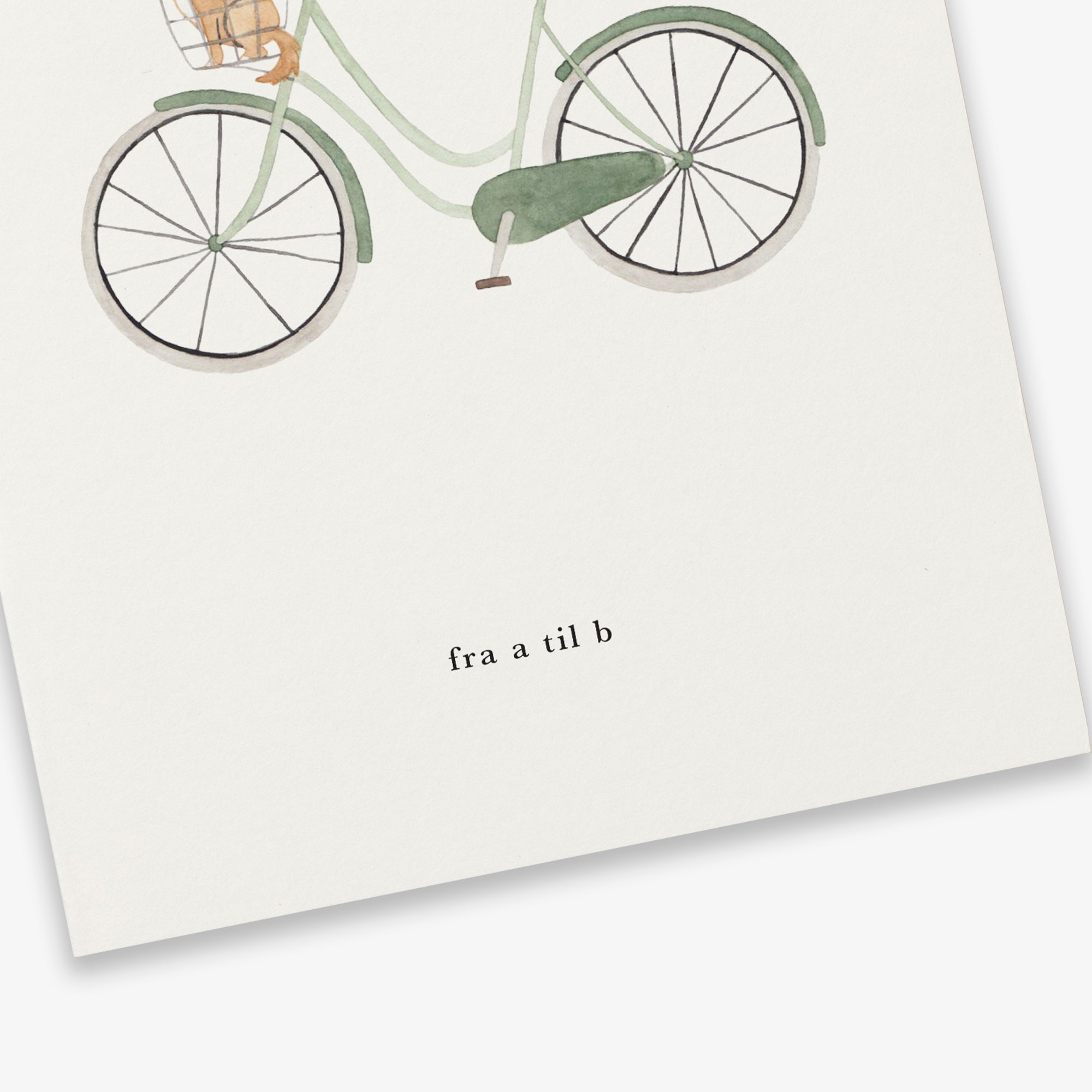 GREETING CARD // CYKEL (DANISH)
