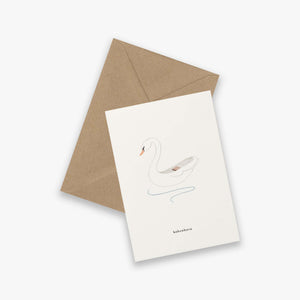 GREETING CARD // SVANEBÅD (DANISH)