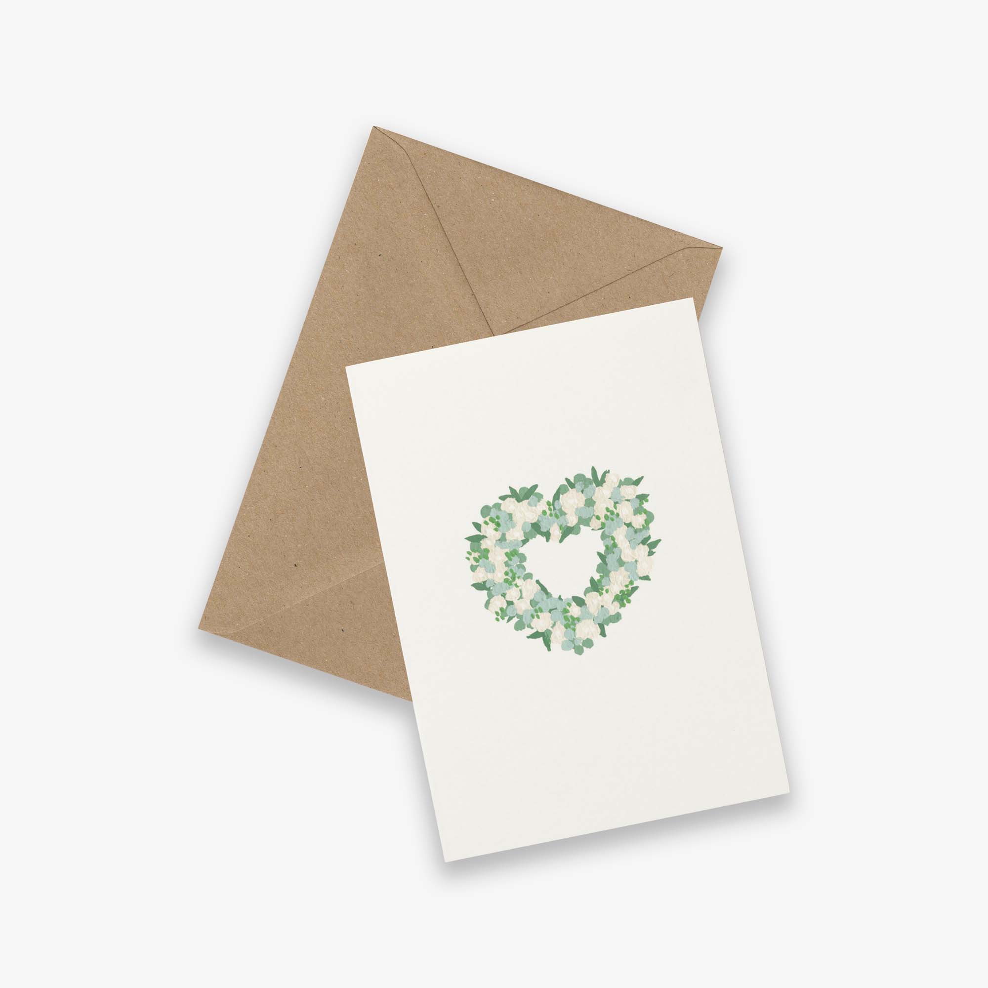 GREETING CARD // HEART WREATH