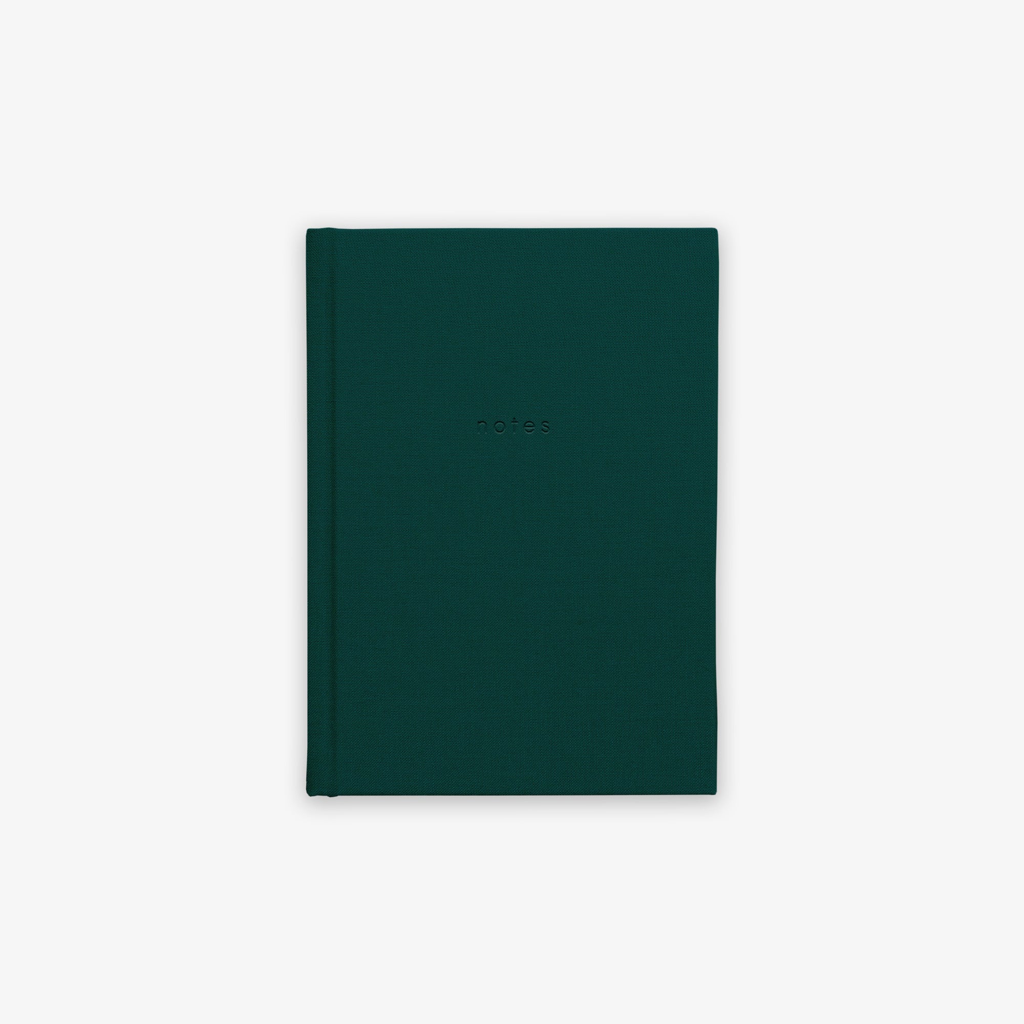 HARDCOVER NOTEBOOK // NOTES BOTTLE GREEN