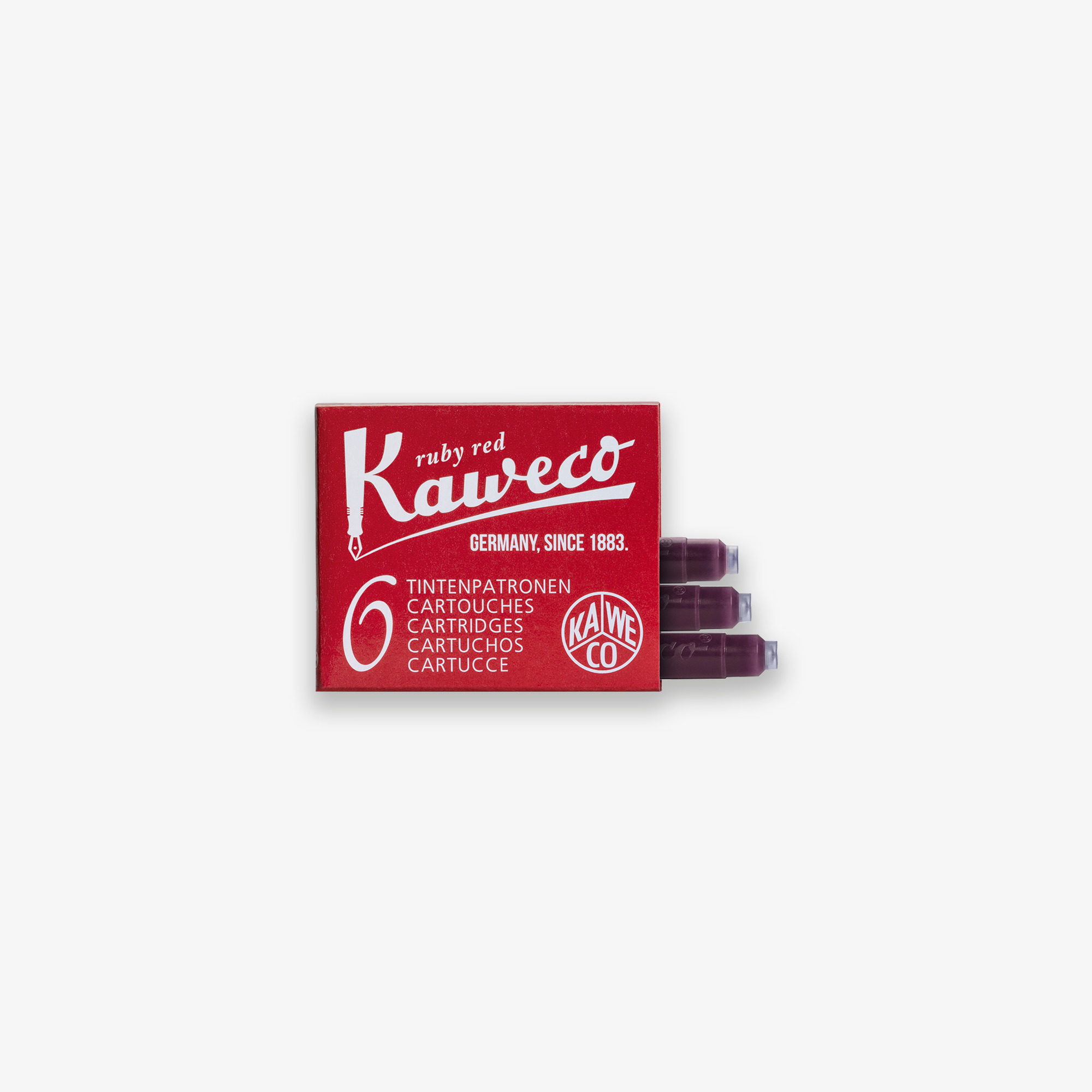 KAWECO INK CARTRIDGES 6-PACK // RUBY RED