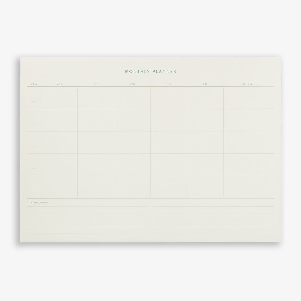 MONTHLY PLANNER NOTEPAD // A4