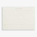 MONTHLY PLANNER NOTEPAD // A4